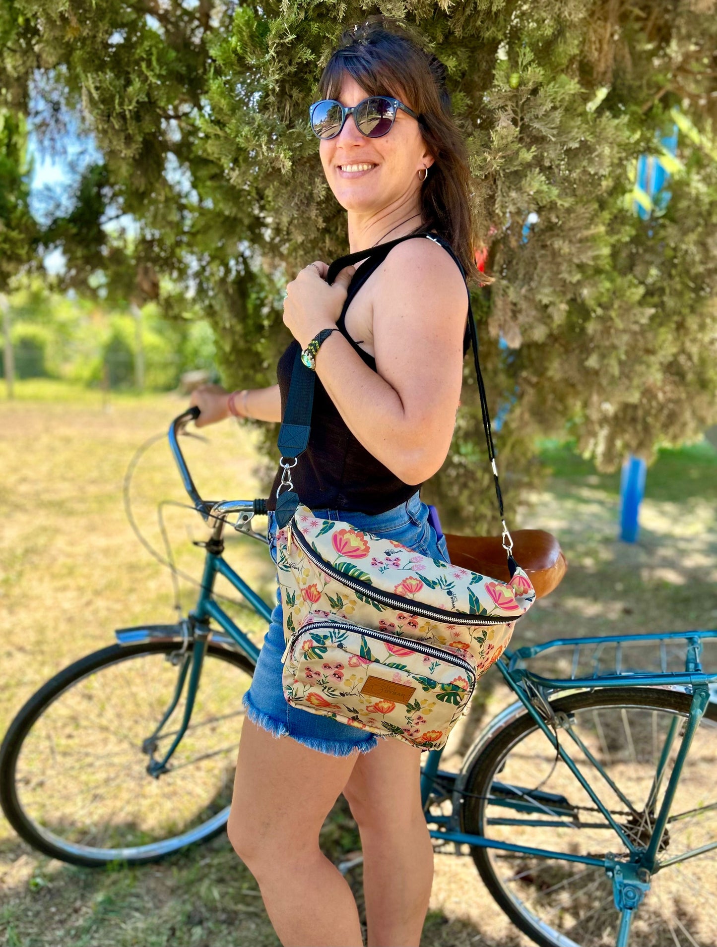 Maxi Sling Bag - Floral Yellow