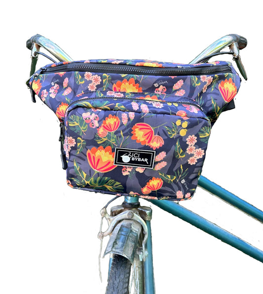 Maxi Sling Bag - Floral Blue