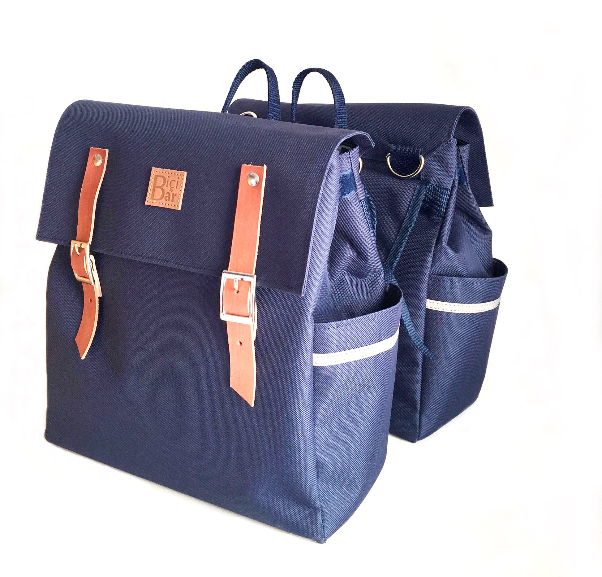 Double Blue Waterproof Bicycle Pannier Media