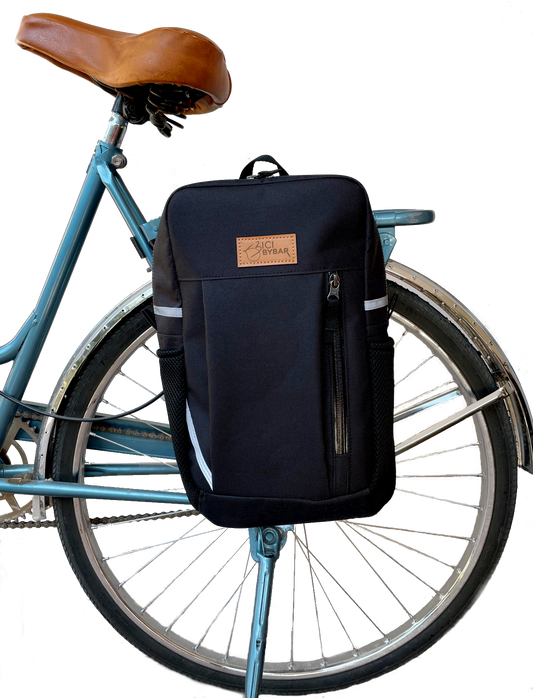 SPORT - Alforja mochila impermeable negra