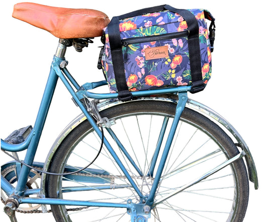 MAGUI - Floral Blue Bicycle Trunk bag