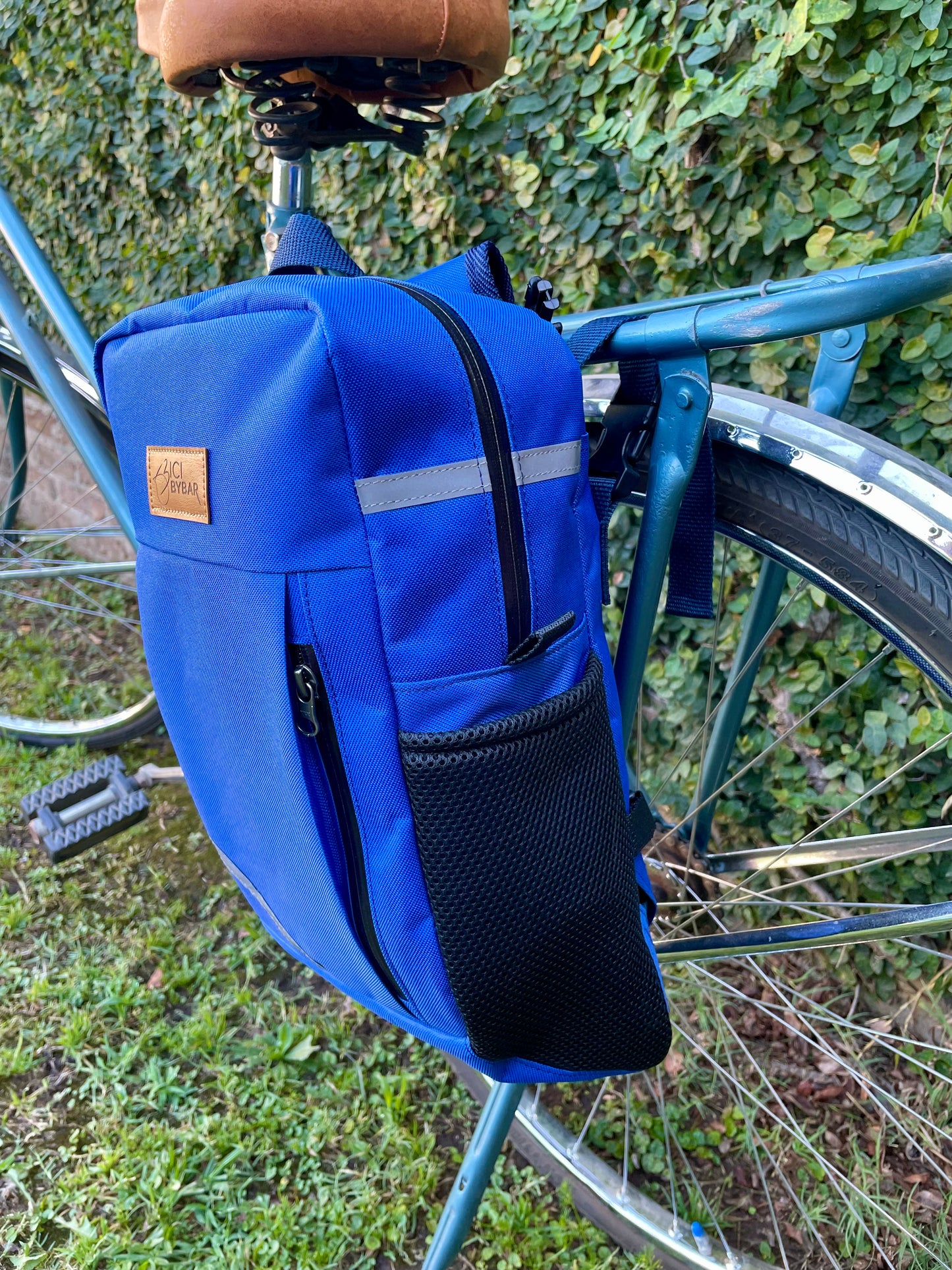 SPORT- Alforja Mochila Impermeable Azul Eléctrico