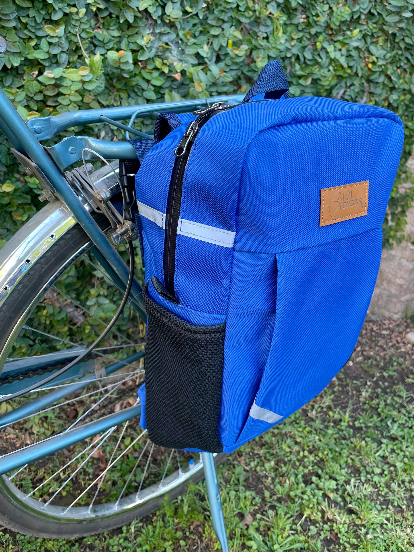 SPORT- Alforja Mochila Impermeable Azul Eléctrico