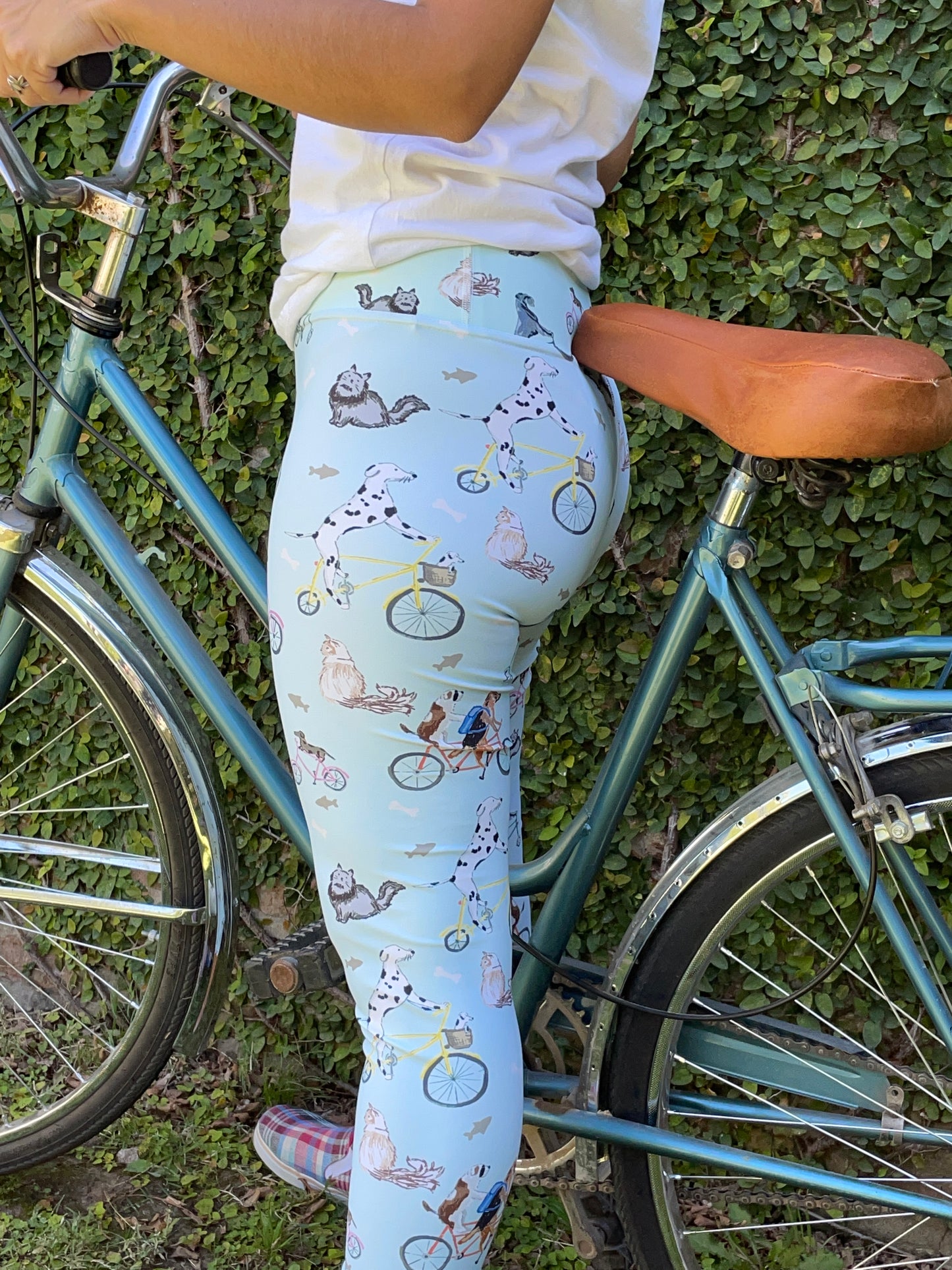 Dogs & Bikes Bicycle Leggings