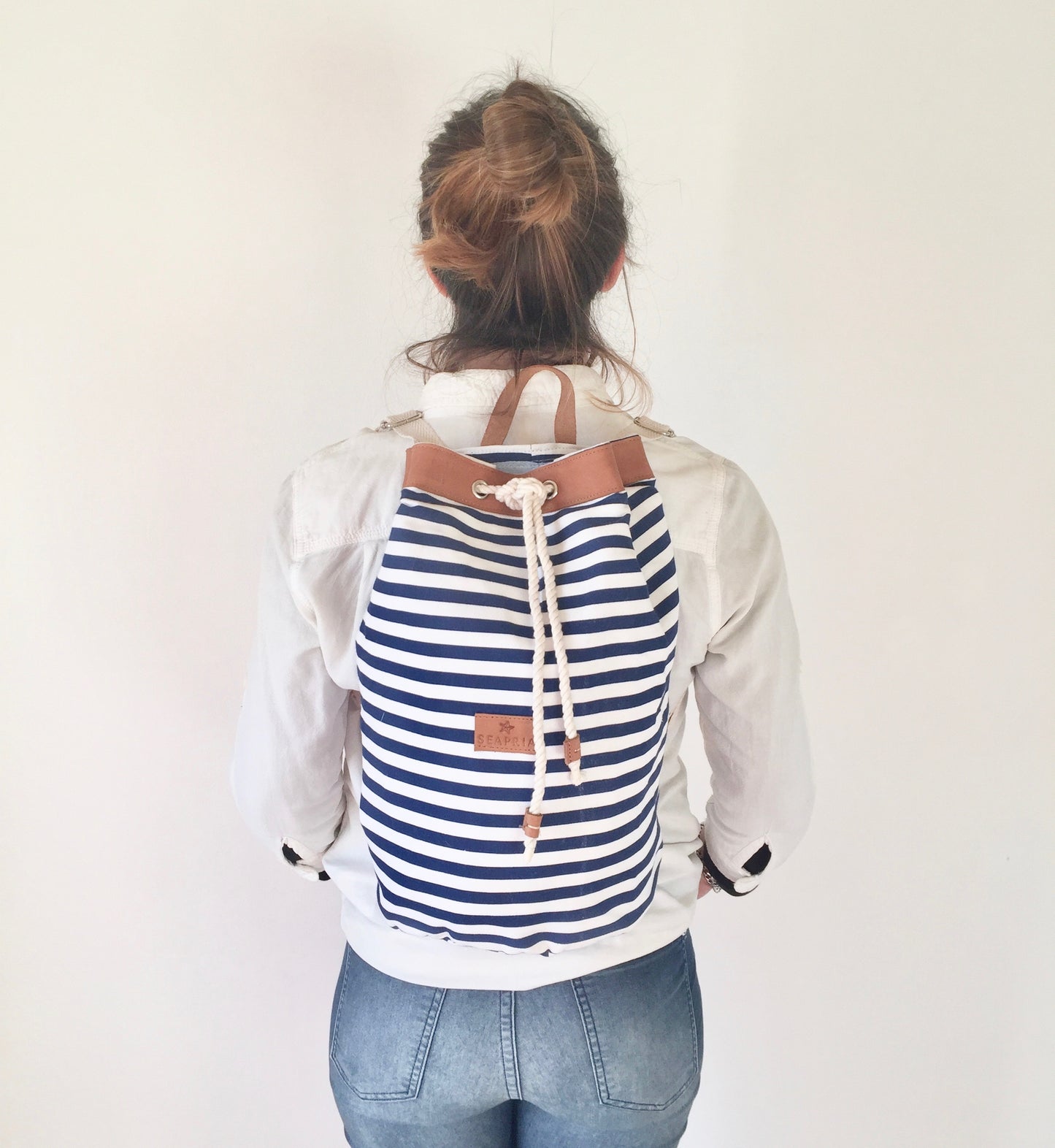 Sailor Bag Navy Stripes