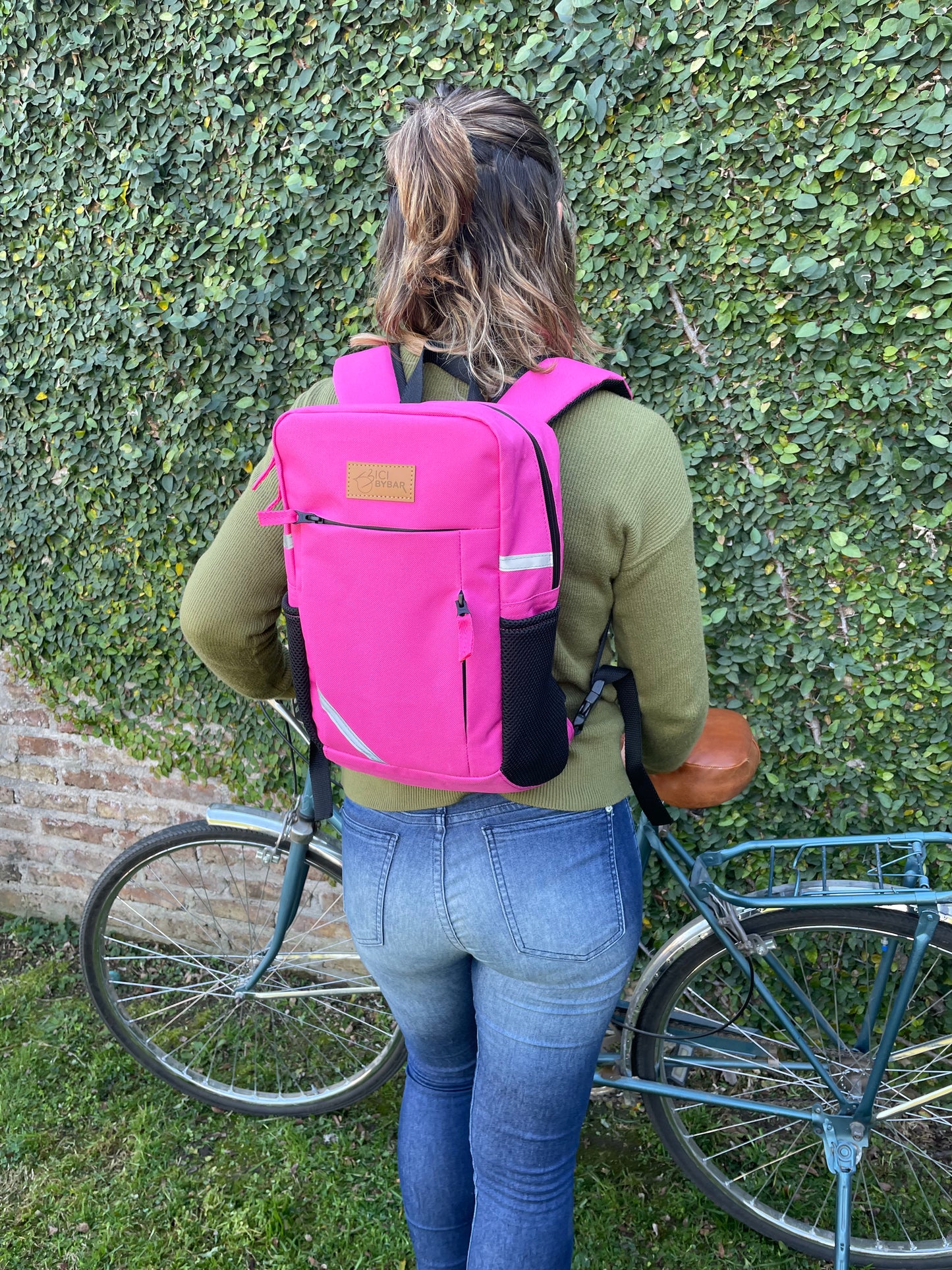 SPORT- Pink Waterproof Backpack Pannier