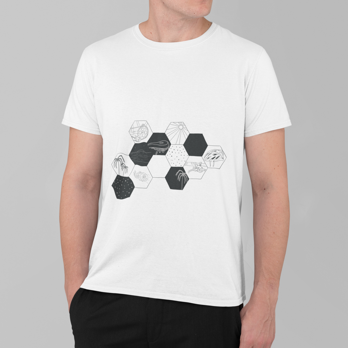 Unisex Bicycle Pentagon Tee